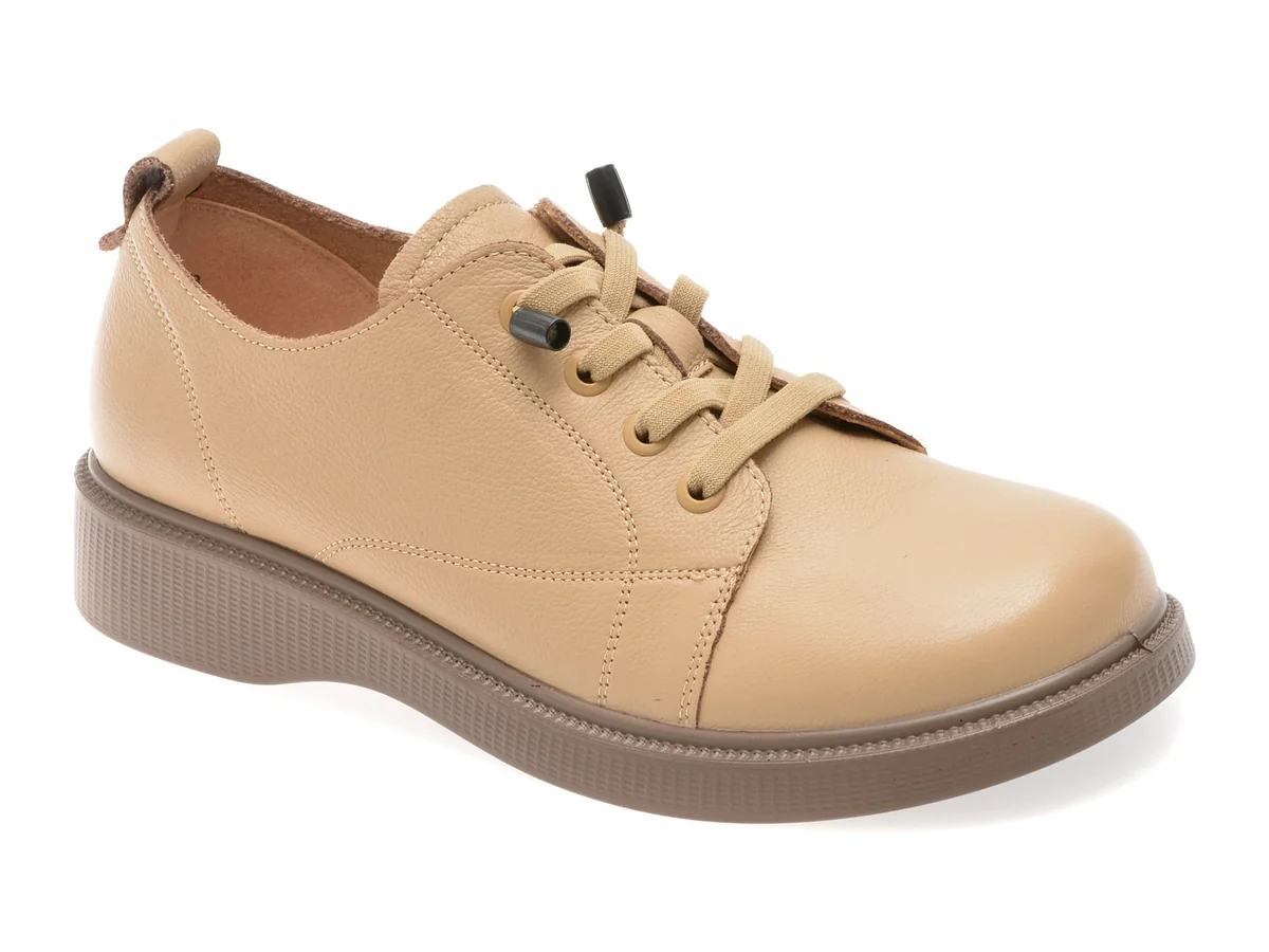 Pantofi Flavia Passini Nude, 2501, Din Piele Naturala