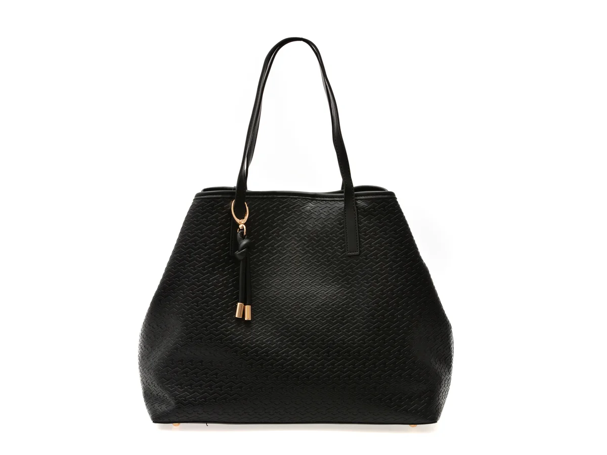 Geanta Call It Spring Neagra, Lookout 001, Din Piele Ecologica