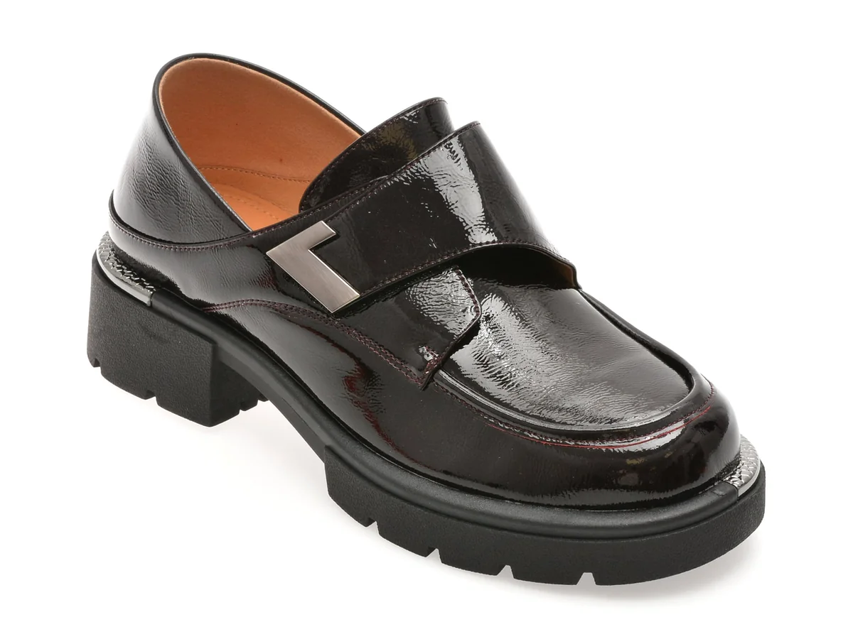 Pantofi Gryxx Visinii M304, Din Piele Naturala Lacuita