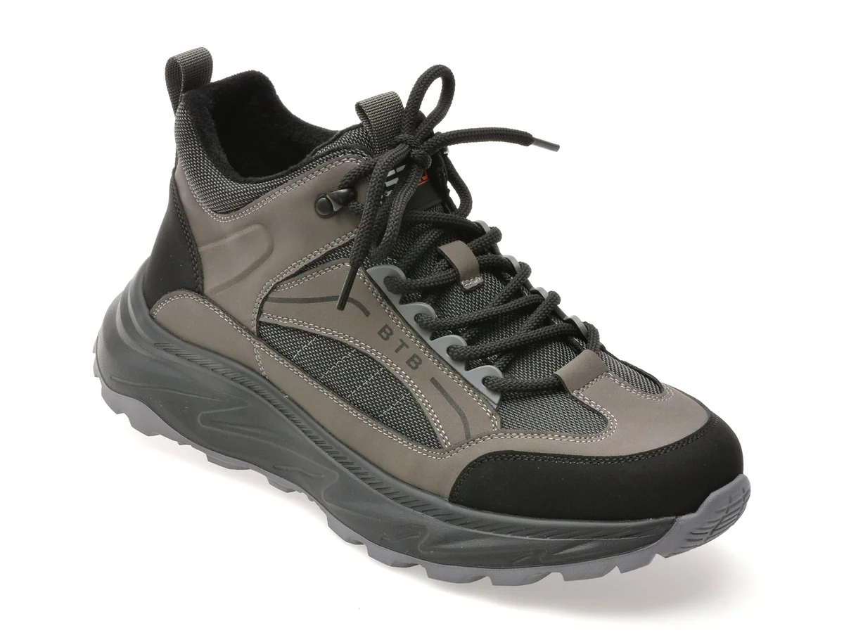 Ghete Bite The Bullet Gri, 58192, Din Piele Naturală