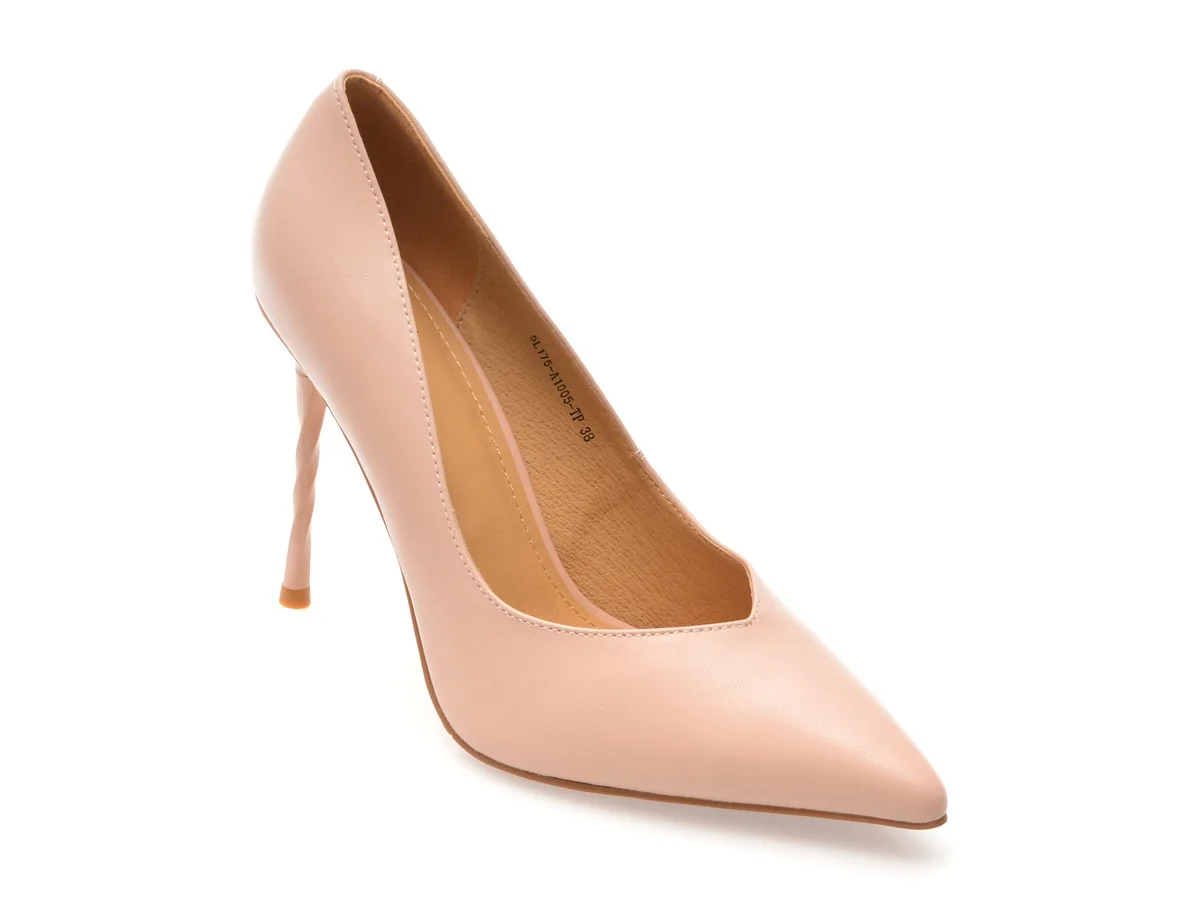 Pantofi Eleganti Flavia Passini Nude, 5L175, Din Piele Naturala
