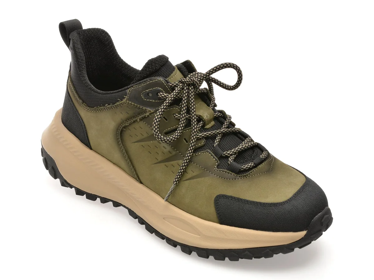 Pantofi Sport Gryxx Kaki, Ln5, Din Piele Naturală