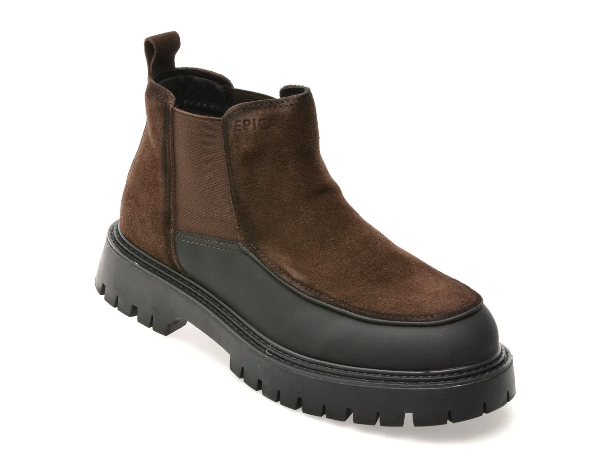 Ghete Epica Maro, LN58, Din Piele Naturala