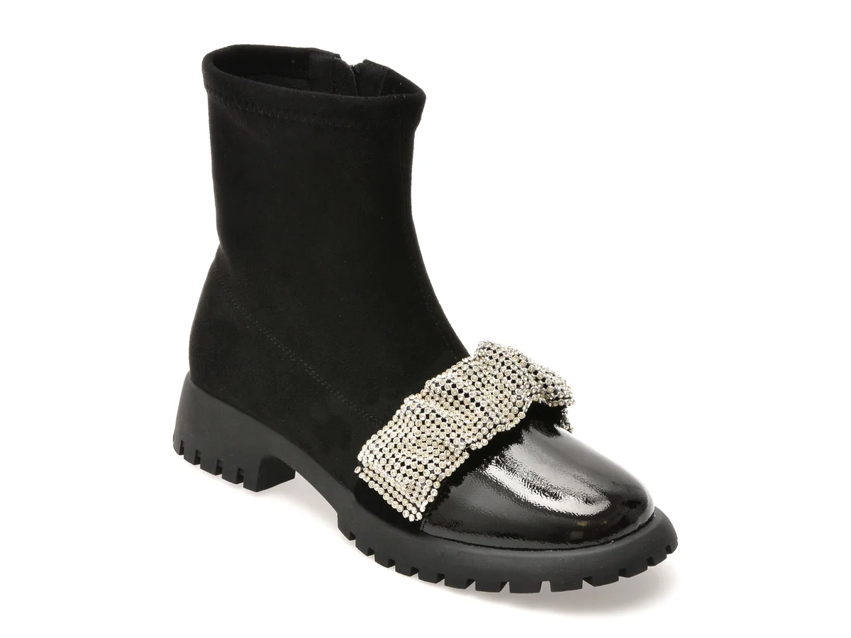 Ghete Epica Negre, 5B288T, Din Material Textil