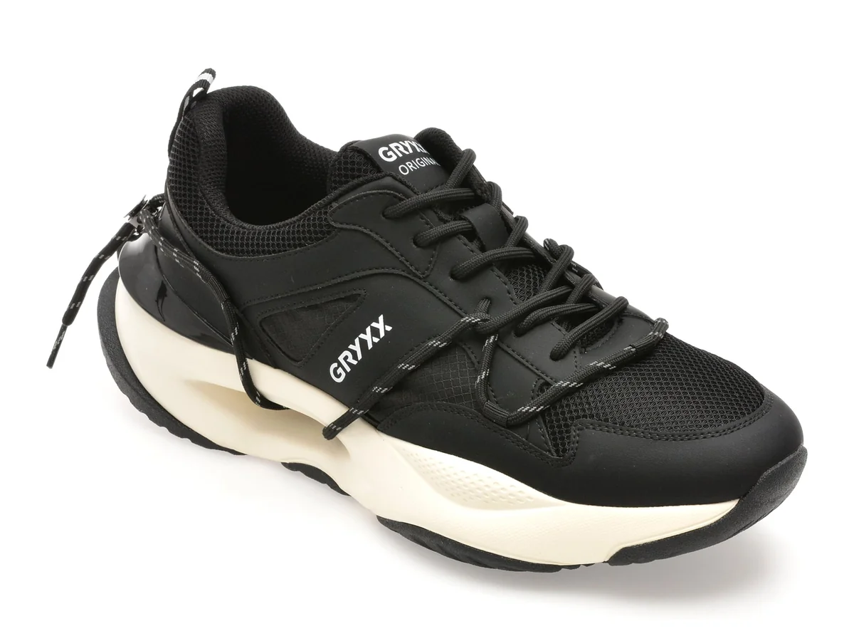 Pantofi Sport Gryxx Negri, Ln31, Din Material Textil