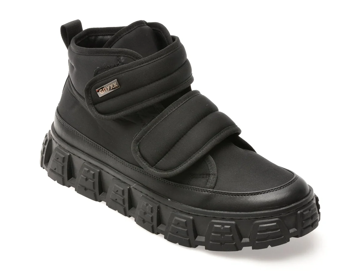 Ghete Gryxx Negre, Ln16, Din Material Textil
