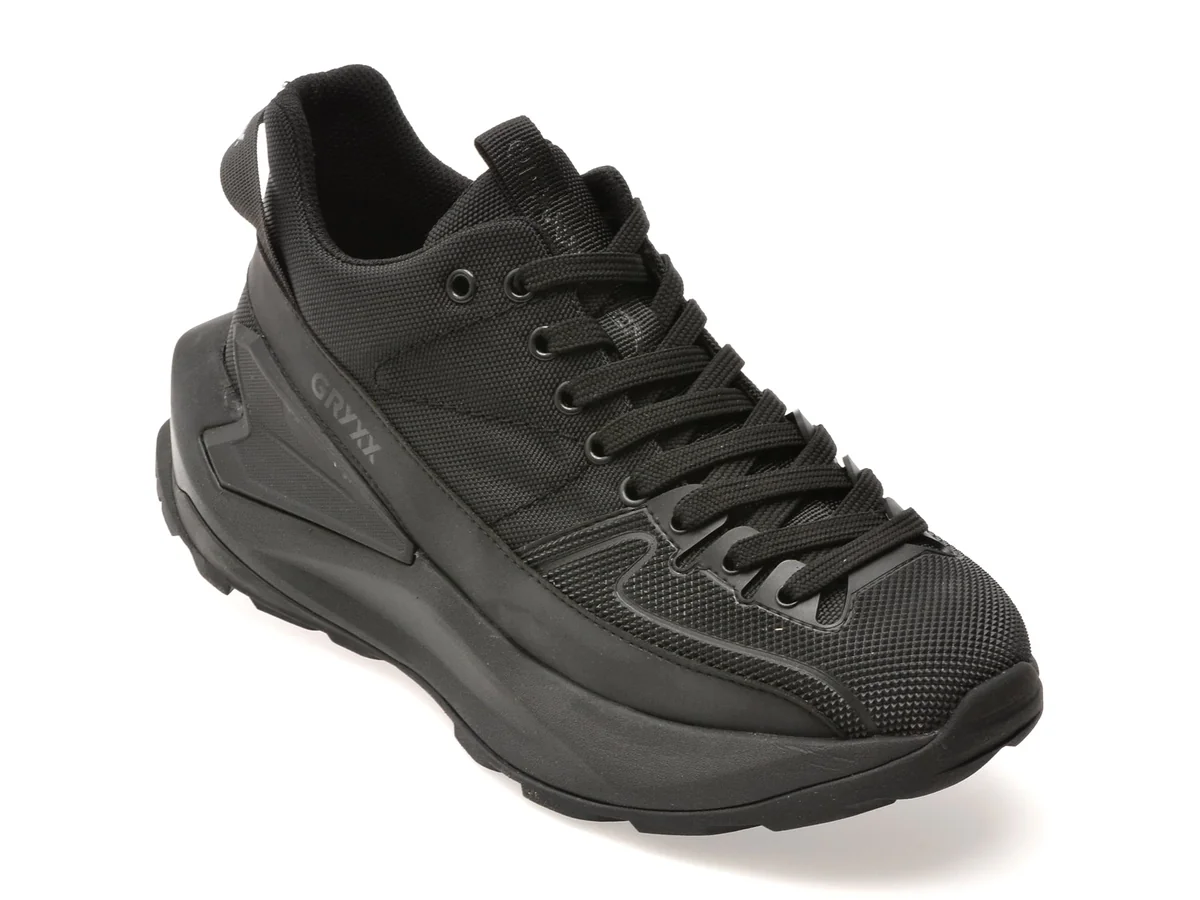 Pantofi Sport Gryxx Negri, LN8, Din Material Textil