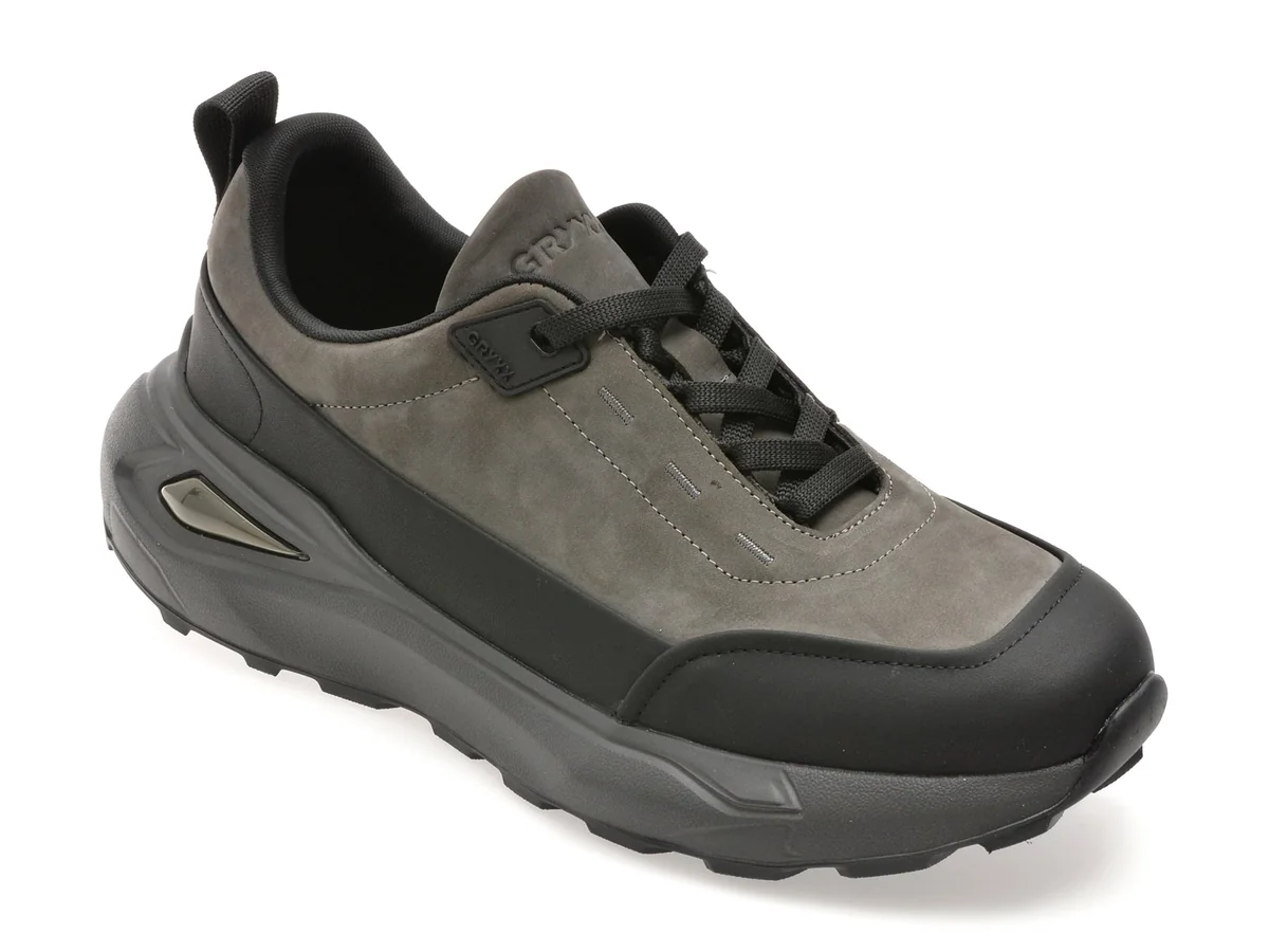 Pantofi Sport Gryxx Negri, Ln2, Din Piele Naturala