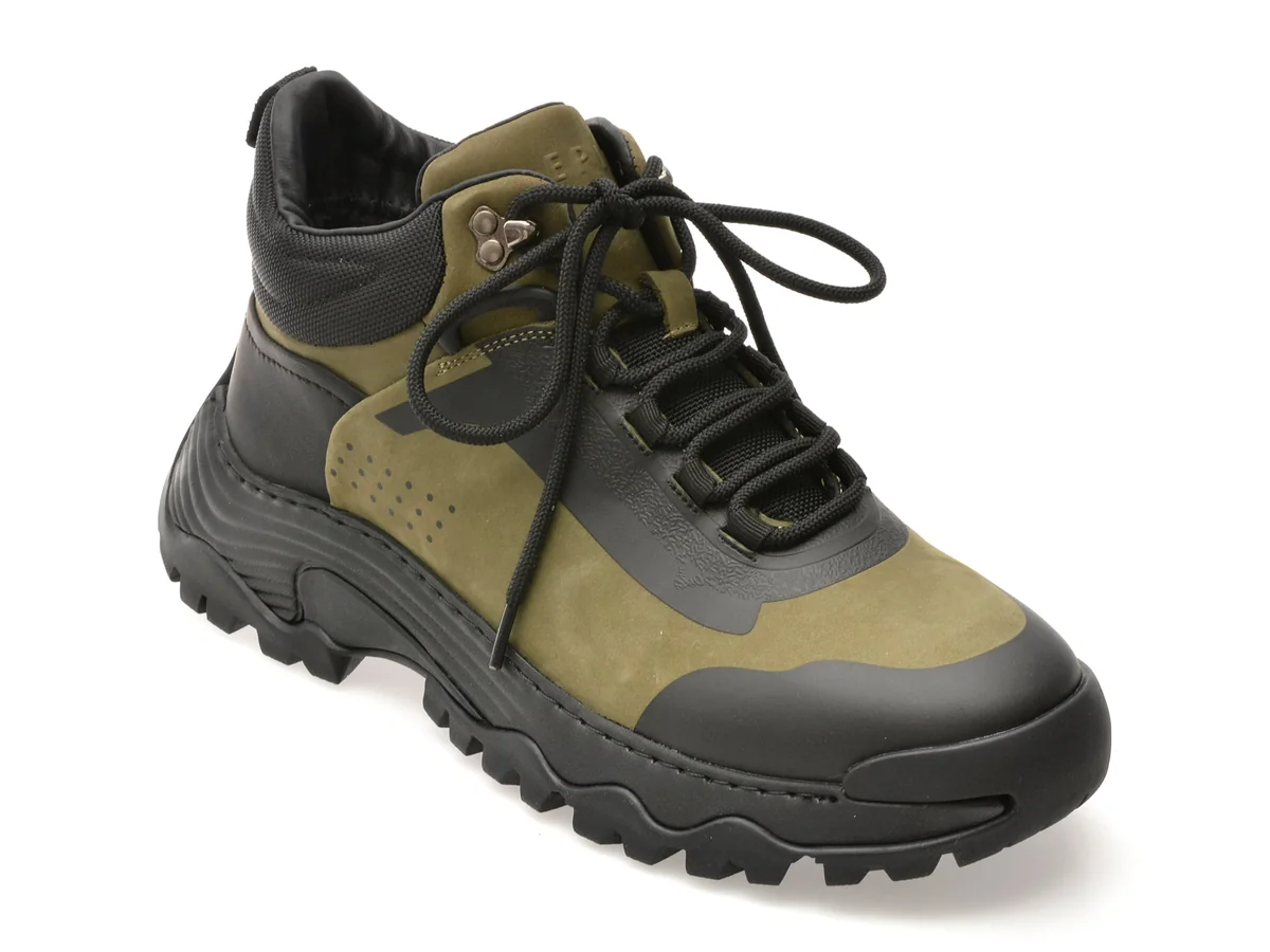 Ghete Epica Negre, LN60, Din Piele Naturala