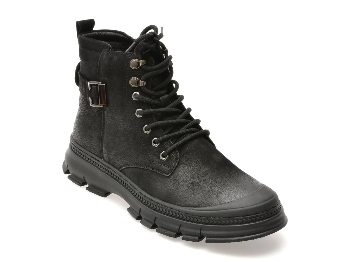 Ghete Epica Negre, 80278, Din Piele Naturala