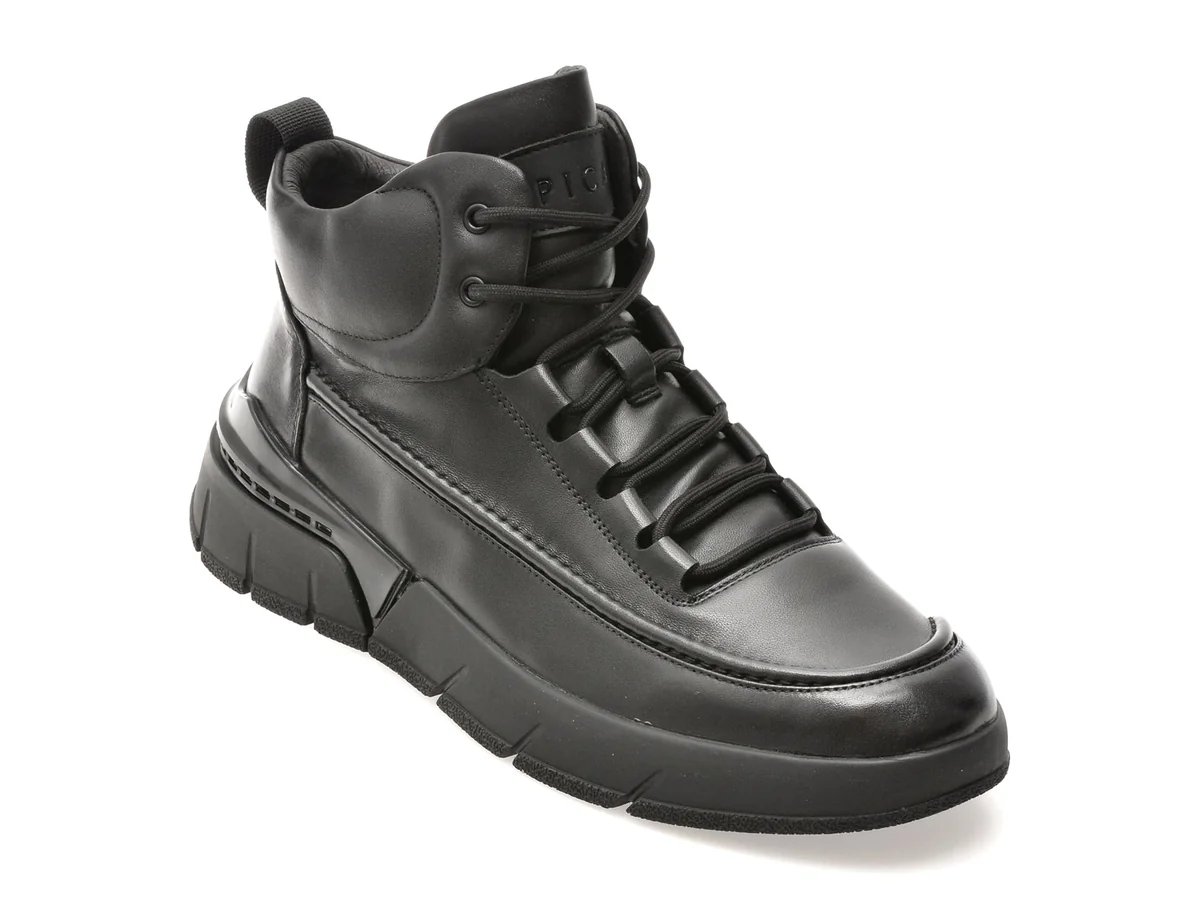 Ghete Epica Negre, 58371, Din Piele Naturala