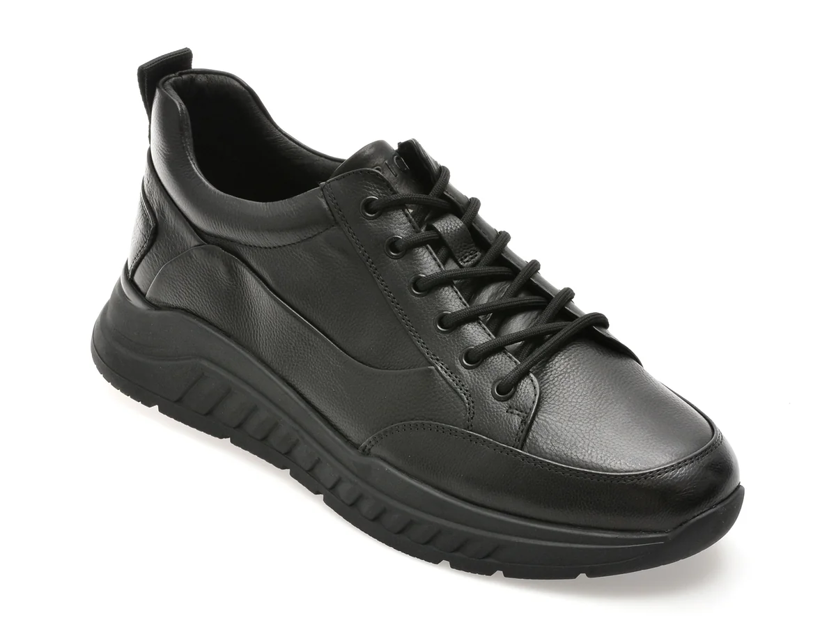 Pantofi Sport Epica Negri, 58619, Din Piele Naturală