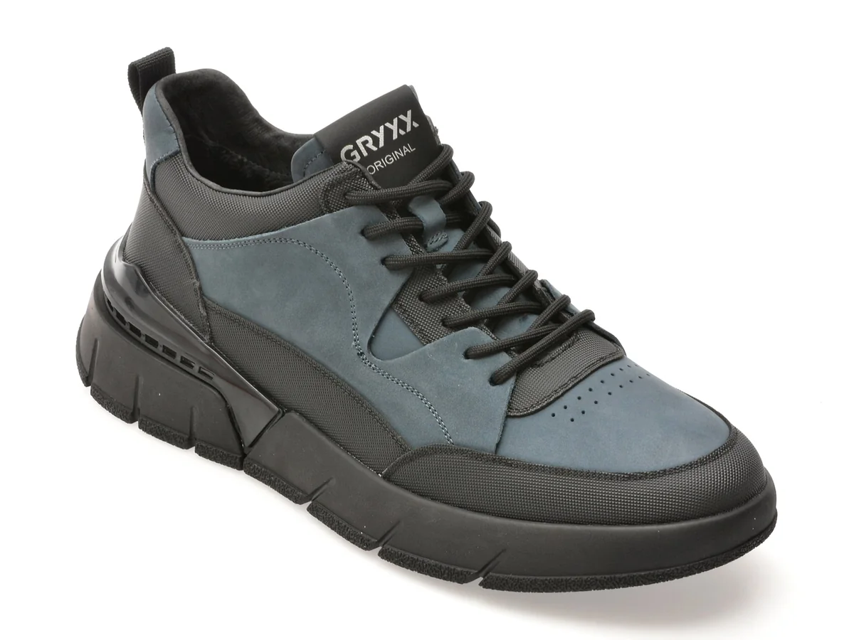 Ghete Gryxx Albastre, 58623, Din Piele Naturala