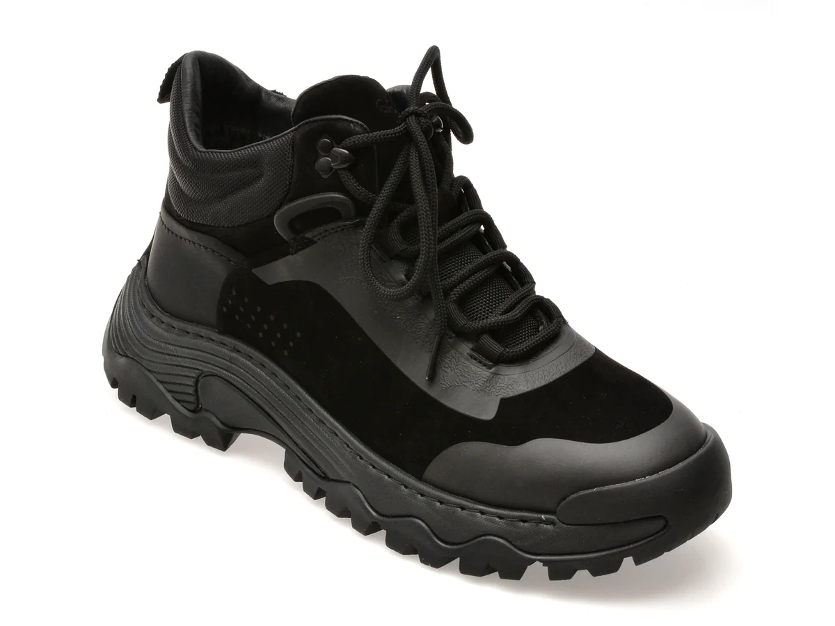 Ghete Gryxx Negre, Ln25, Din Piele Naturală