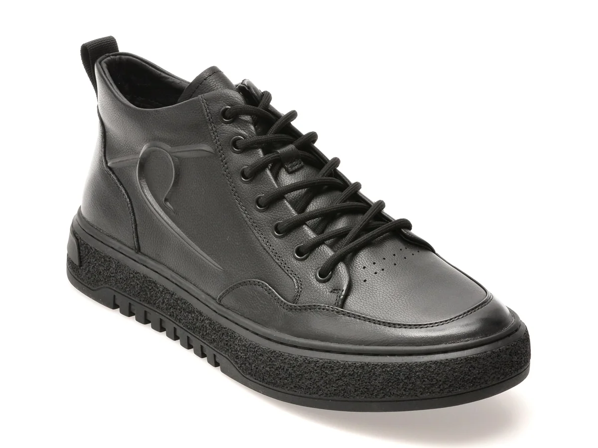 Pantofi Sport Gryxx Negri, 58381, Din Piele Naturala