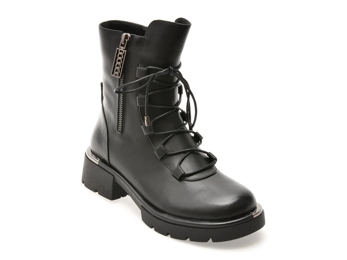 Ghete Gryxx Negre, M405B, Din Piele Naturala