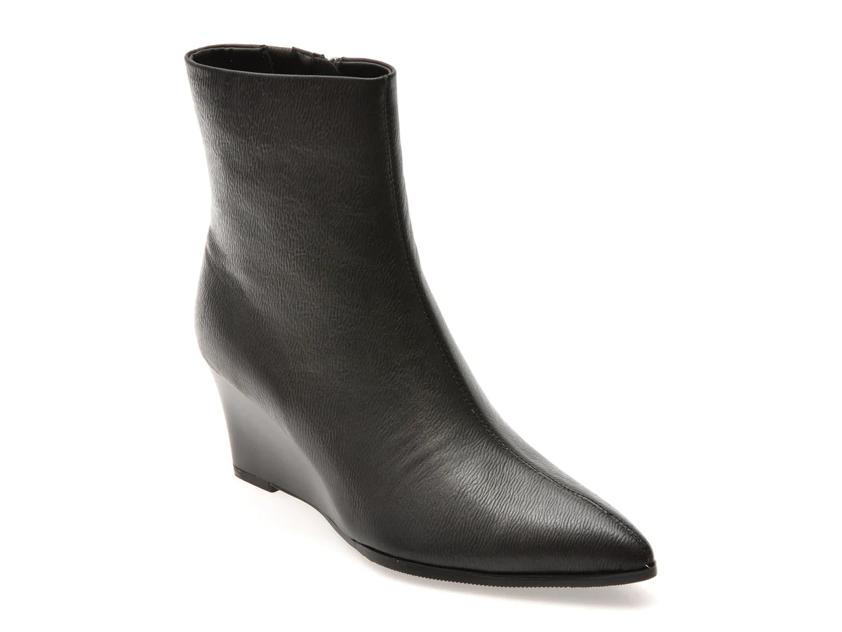 Botine Epica Negre, 4B239, Din Piele Naturala