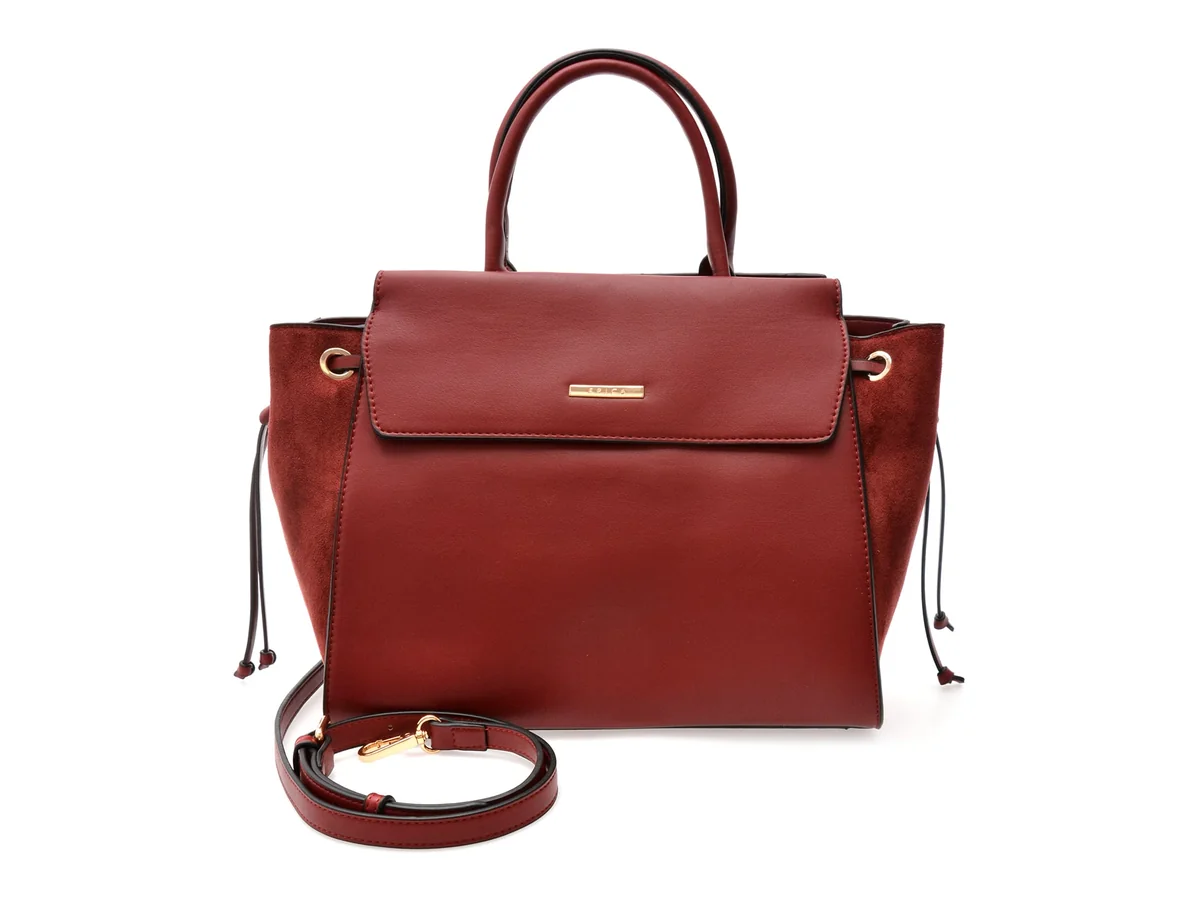 Geanta Epica Roșie, 6053, Din Piele Ecologică