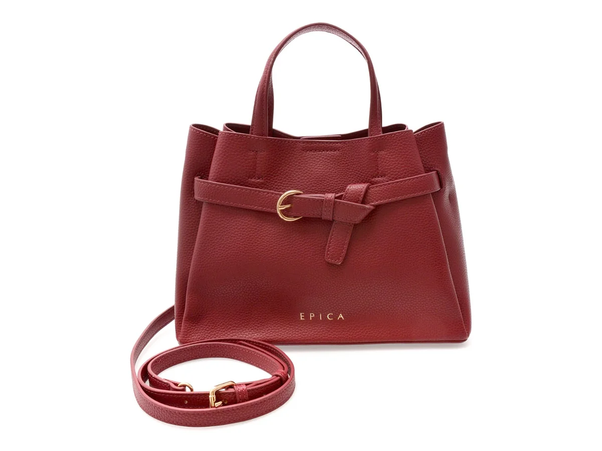 Geanta Epica Roșu, 6027, Din Piele Ecologică