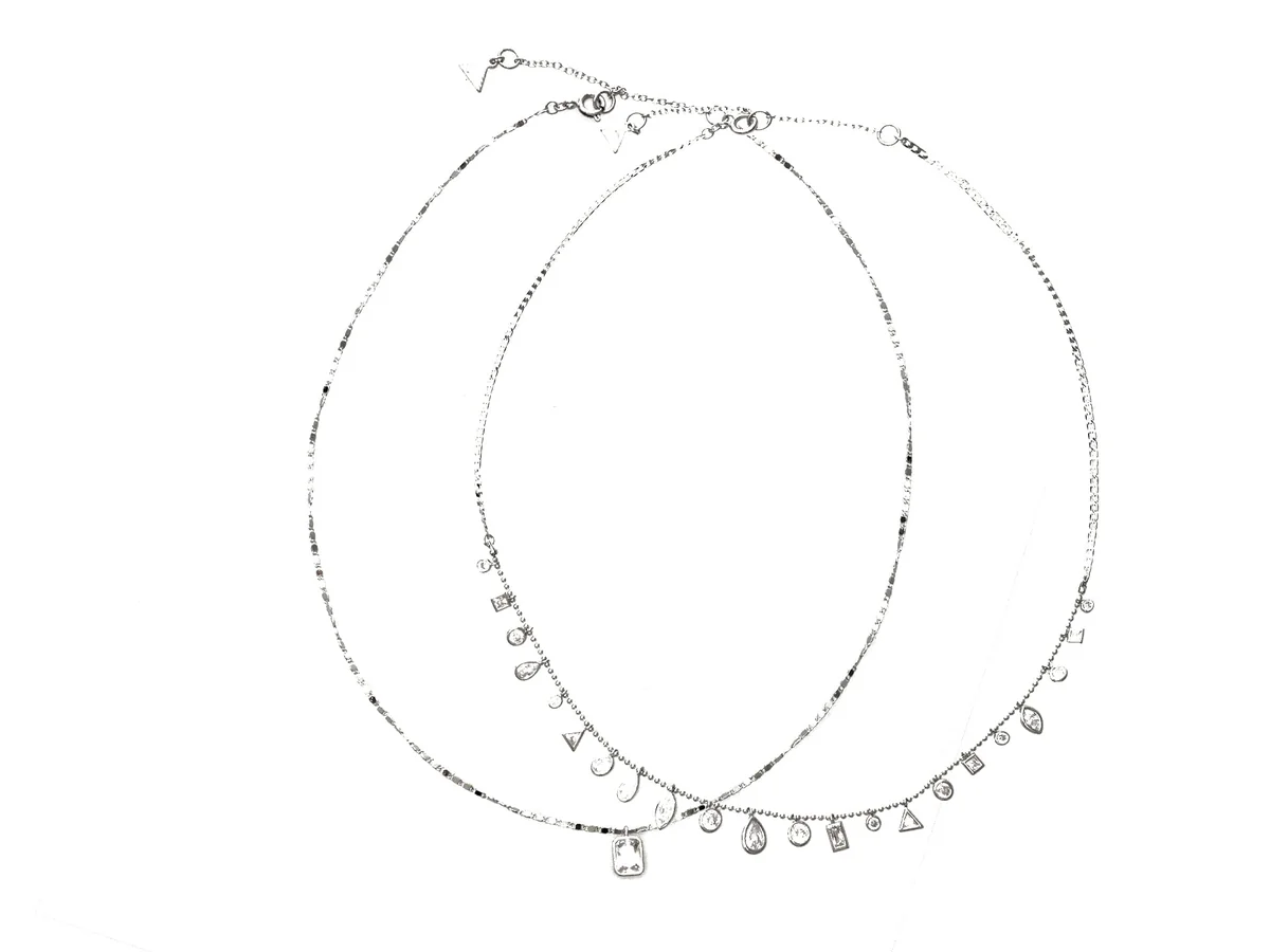 Colier Aldo Argintiu, Foetha 973, Din Metal