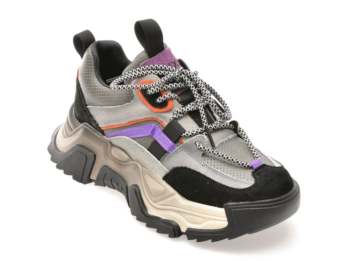 Pantofi Sport Gryxx Gri, 6969, Din Piele Naturala