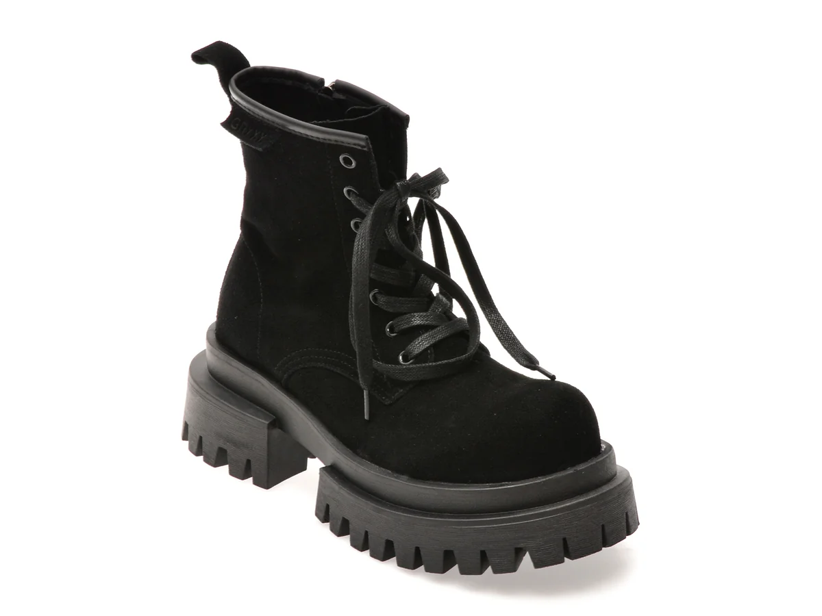 Bocanci Gryxx Negri, 68206, Din Piele Intoarsa