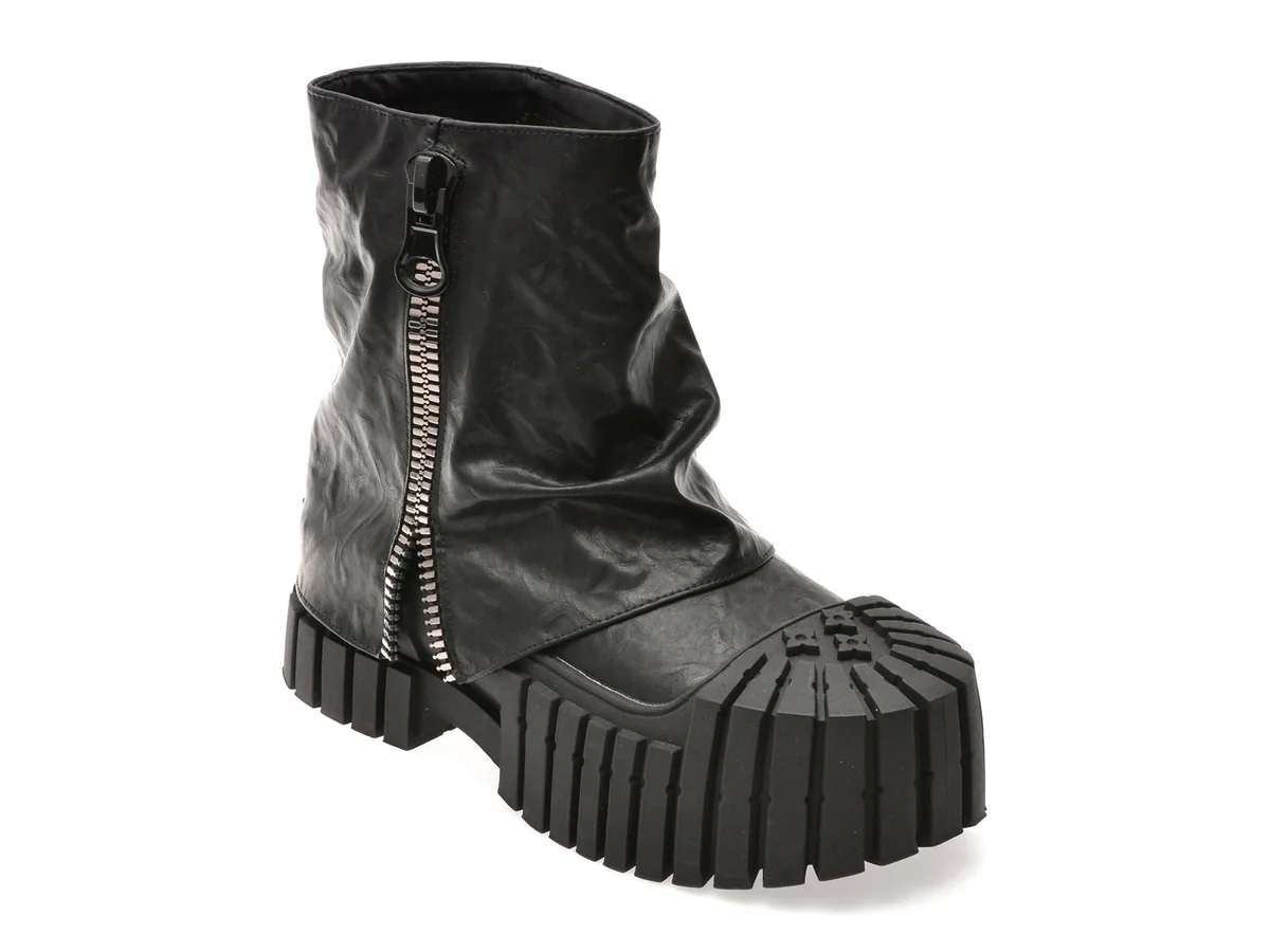 Bocanci Gryxx Negri, 70009, Din Piele Naturala