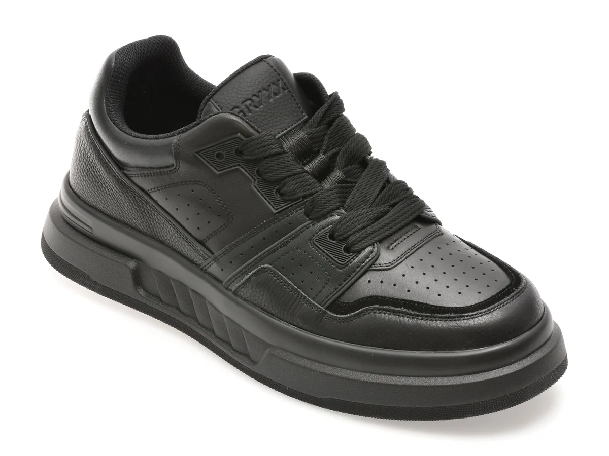 Pantofi Sport Gryxx Negri, 2987, Din Piele Naturală