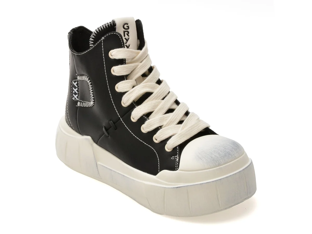 Ghete Gryxx Negre 986730, Din Piele Naturala