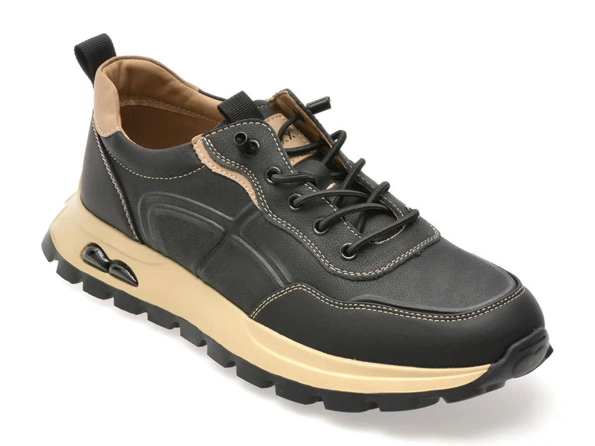 Pantofi Sport Gryxx Negri, 70918, Din Piele Naturala