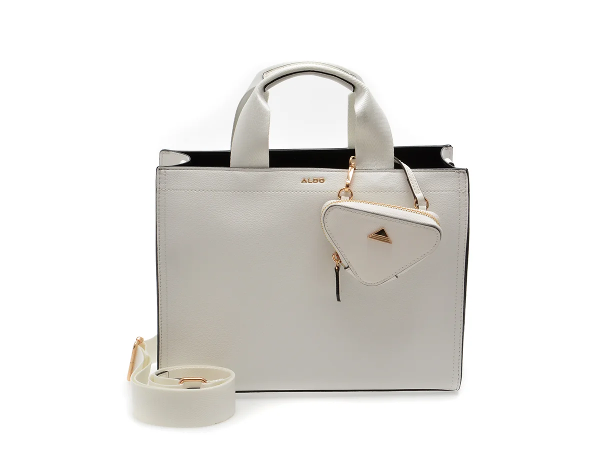 Geanta Aldo Alb, MTL72BAG 100, Din Piele Ecologica