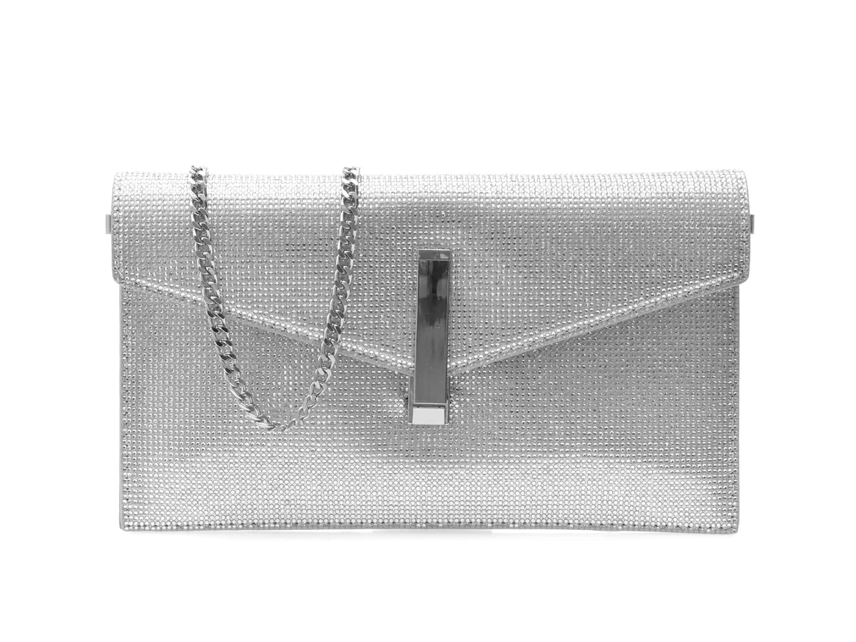 Geanta Plic Aldo Argintie, LARIBLING 042, Din Piele Ecologică