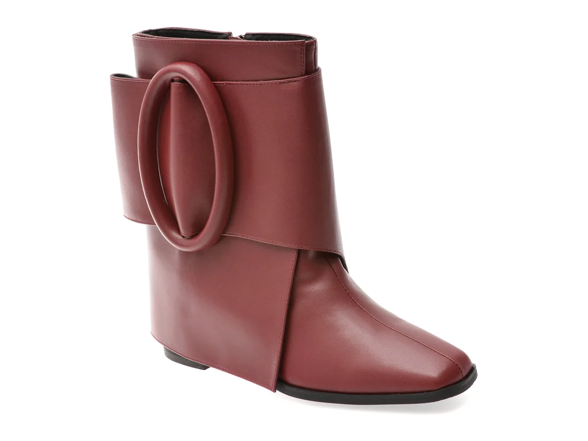 Botine Epica Vișinii, 2835, Din Piele Naturală