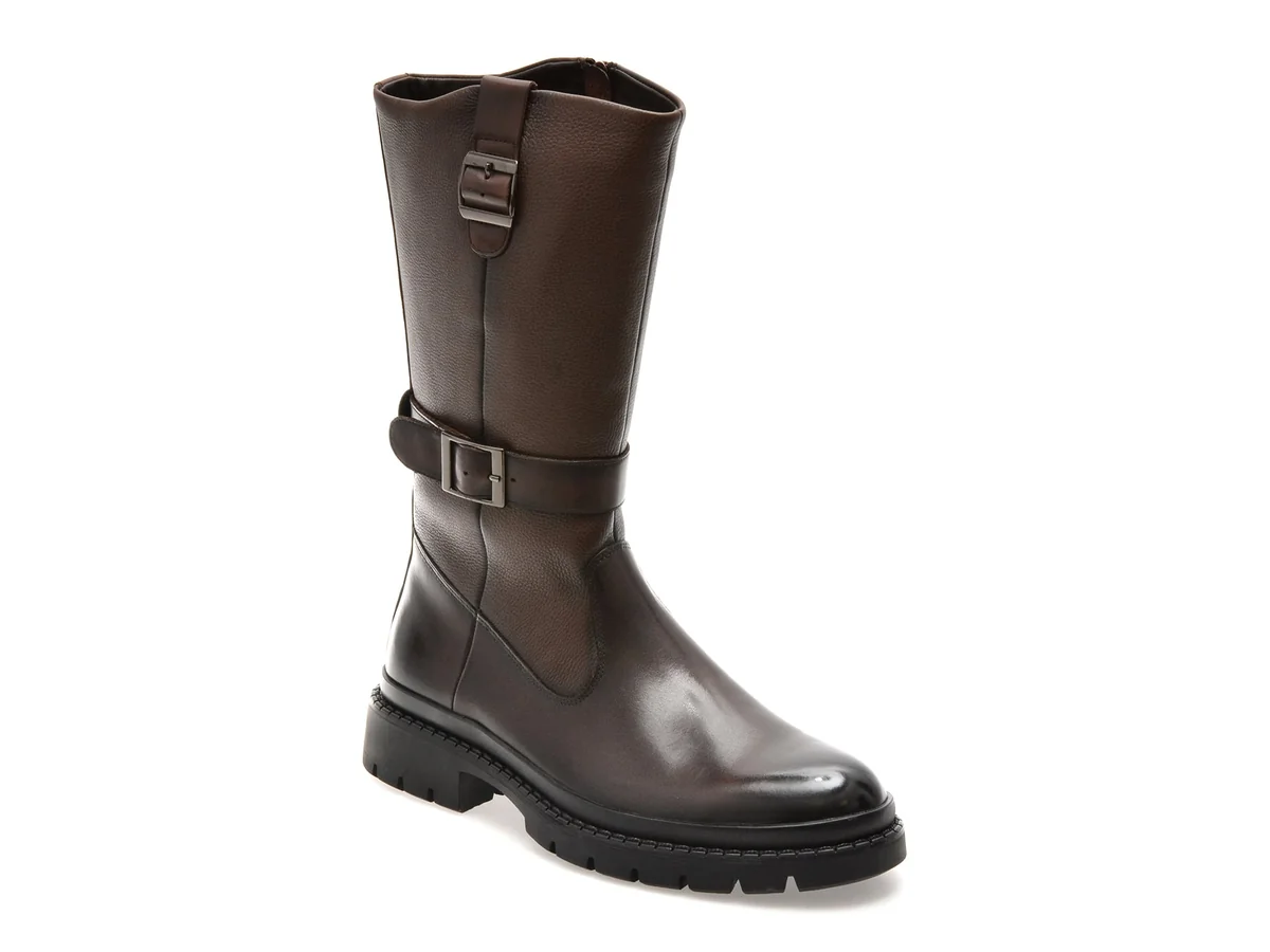 Cizme Epica Maro G24 Din Piele Naturala