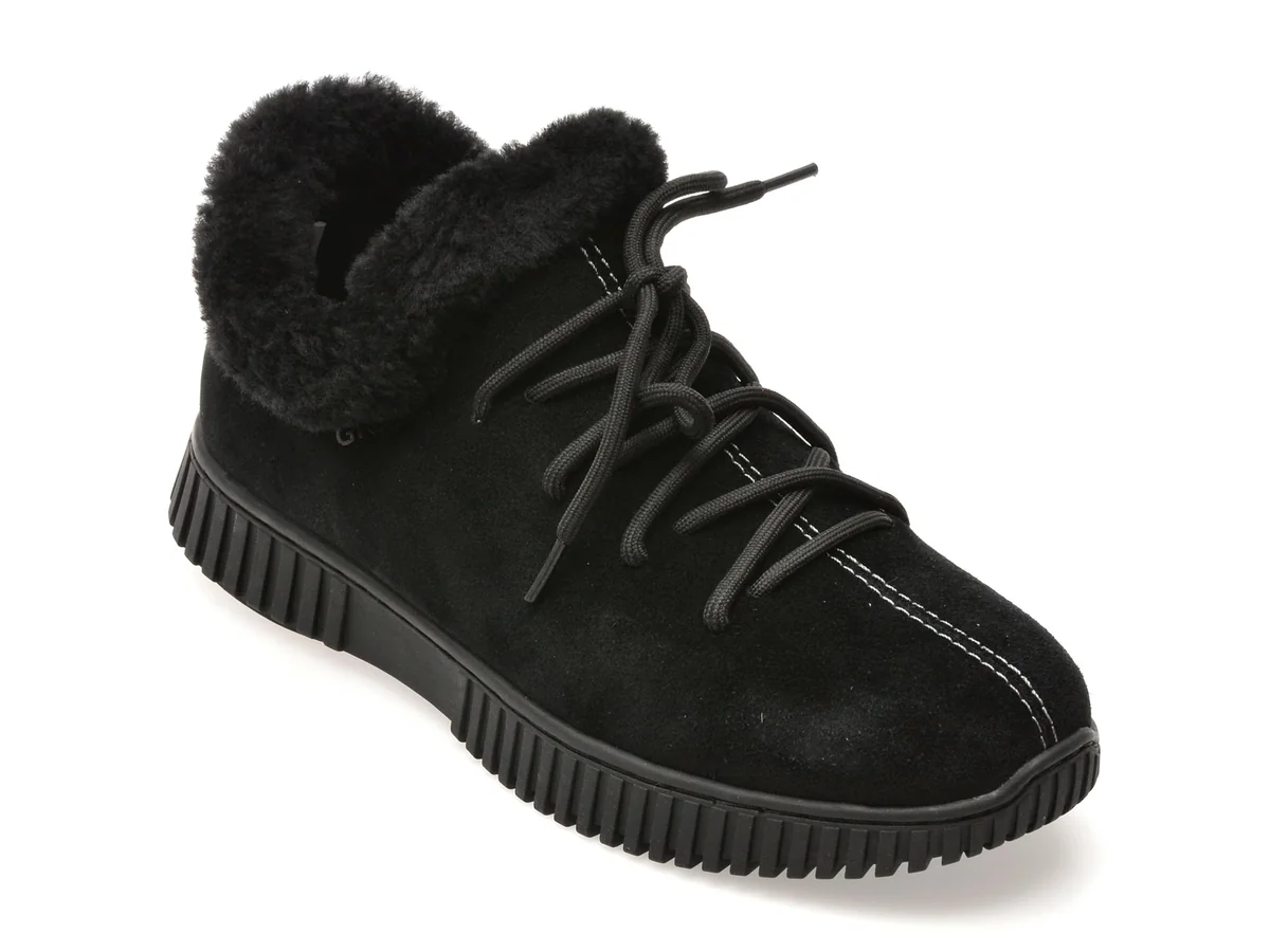 Ghete Gryxx Negre, B201, Din Piele Întoarsă