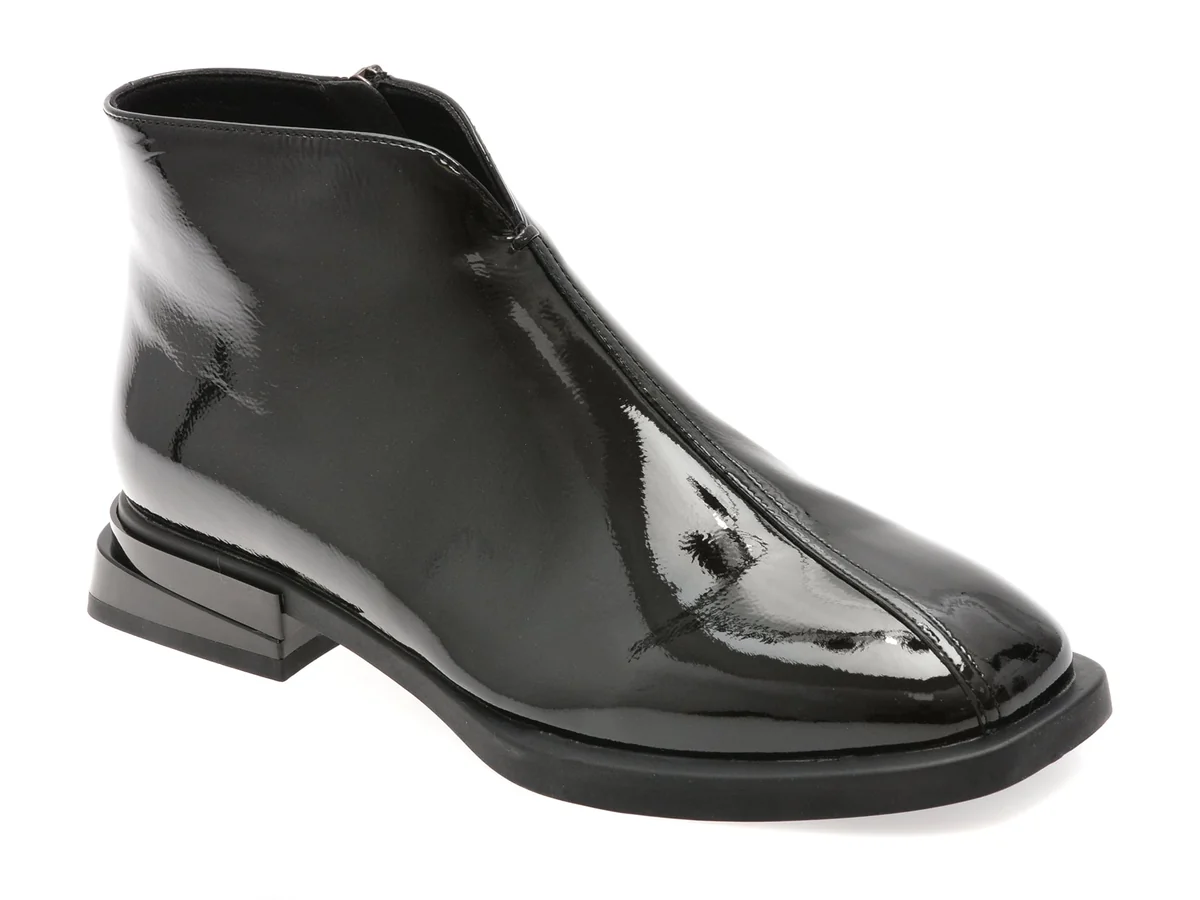 Ghete Gryxx Negre, Dx1268, Din Piele Naturala Lăcuită