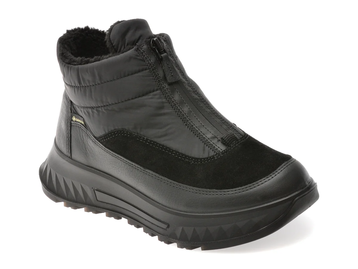 Ghete Ara Negre, 26413, Din Material Textil Și Piele Naturală