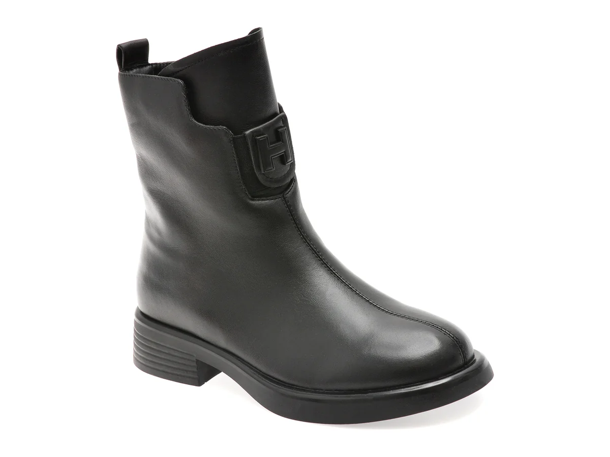 Ghete Gryxx Negre, MX01547, Din Piele Naturala