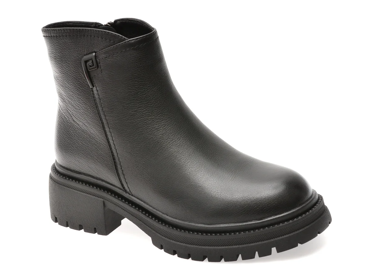 Ghete Gryxx Negre, DX83515, Din Piele Naturală