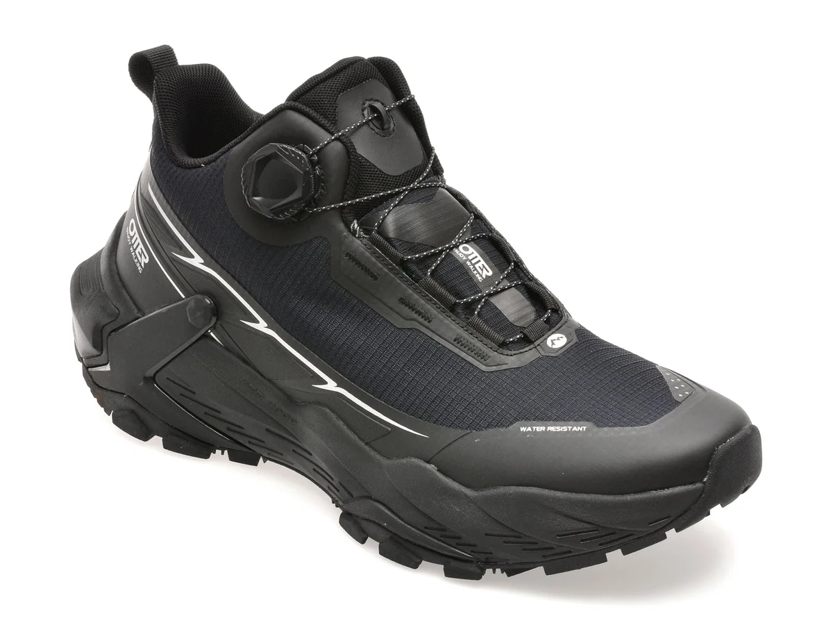 Pantofi Sport Otter Negri, 801, Din Material Textil
