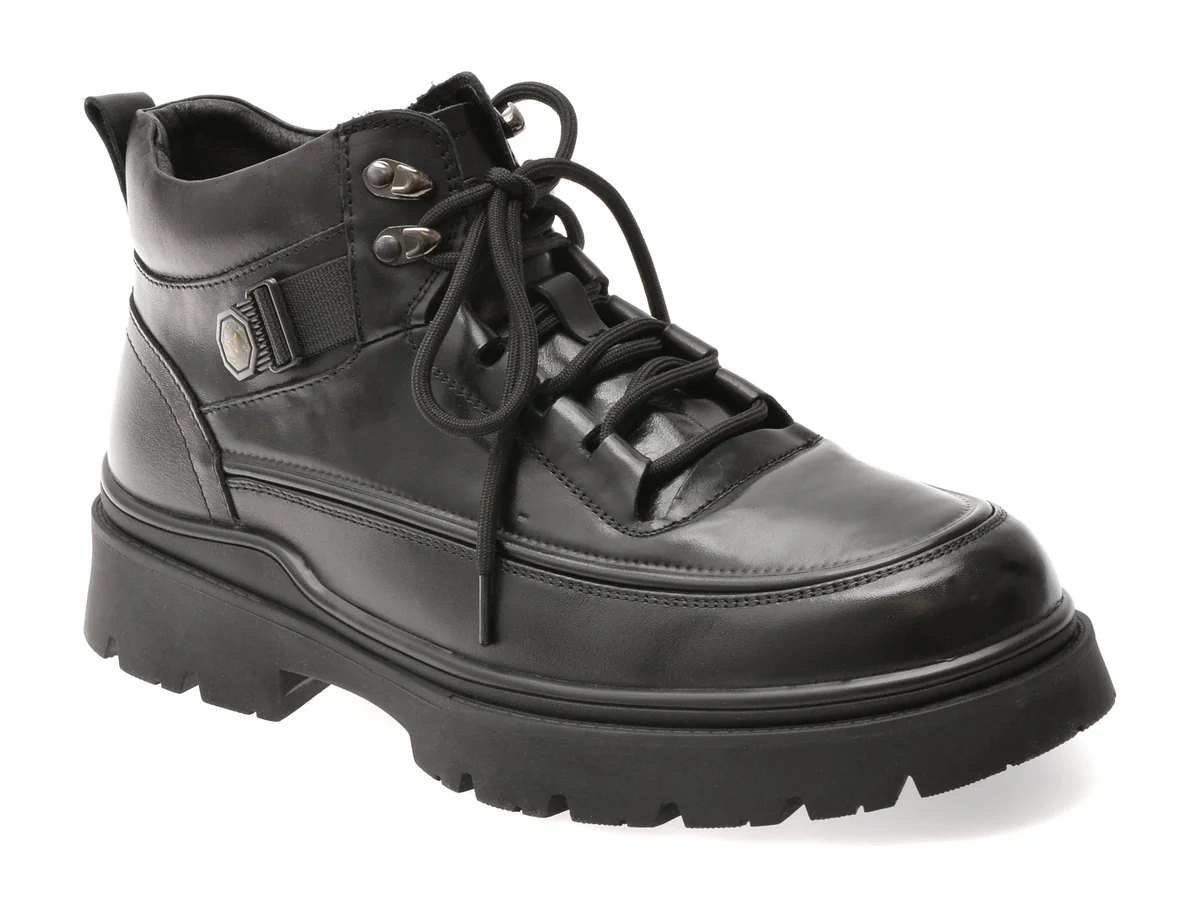 Ghete Gryxx Negre 8099 Din Piele Naturala