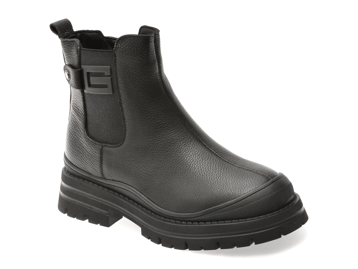 Ghete Gryxx Negre, 5214, Din Piele Naturala