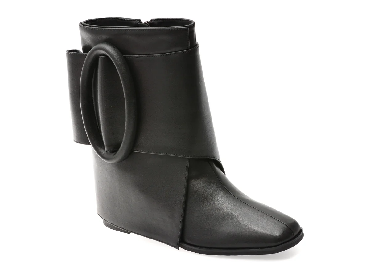Botine Epica Negre, 2835, Din Piele Naturala