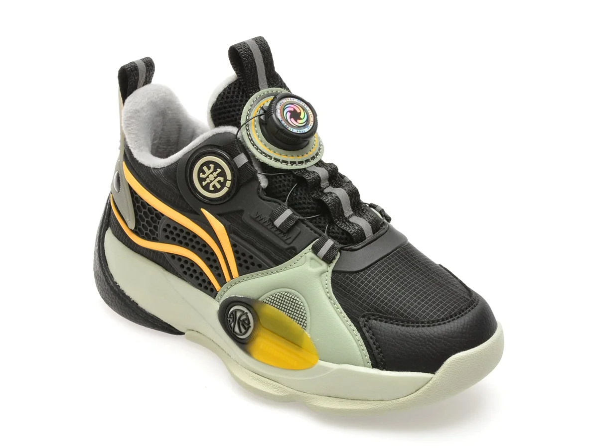 Pantofi Sport Selection Kids Negri, 25839, Din Piele Ecologică