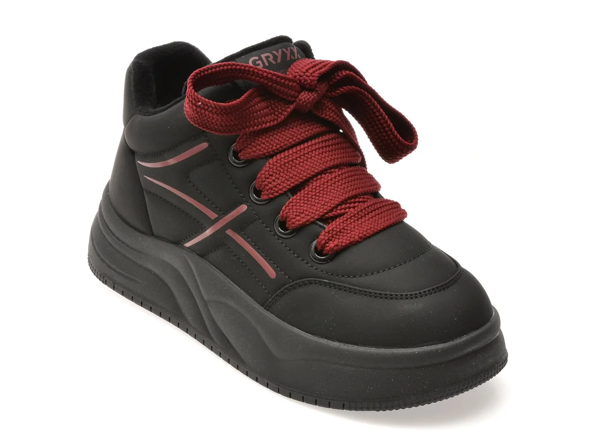 Ghete Gryxx Negre 69917 Din Piele Ecologică