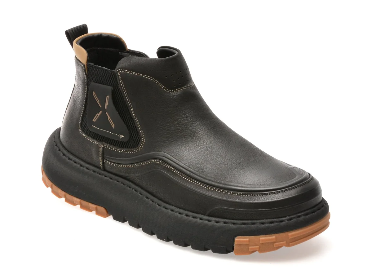 Ghete Epica Negre, 60019, Din Piele Naturala