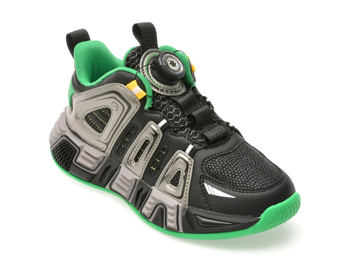 Pantofi Sport Selection Kids Negri, 25840, Din Piele Ecologică