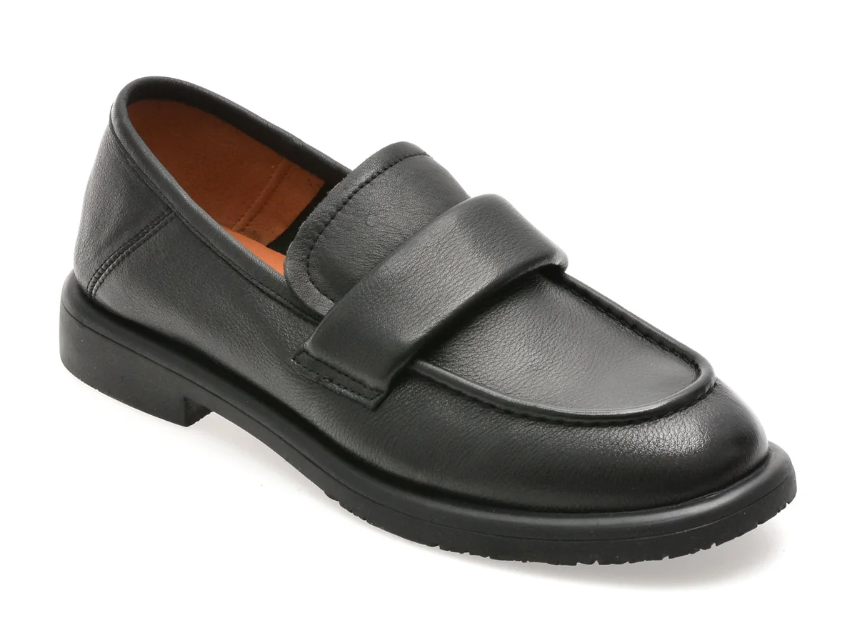 Mocasini Image Negri 230769 Din Piele Naturala