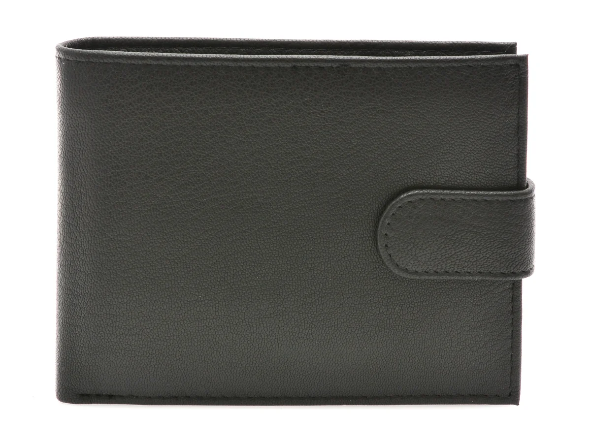 Portofel Negru, 11003, Din Piele Naturala