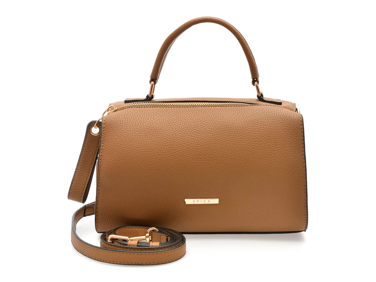 Geanta Epica Gri, 751681, Din Piele Ecologică